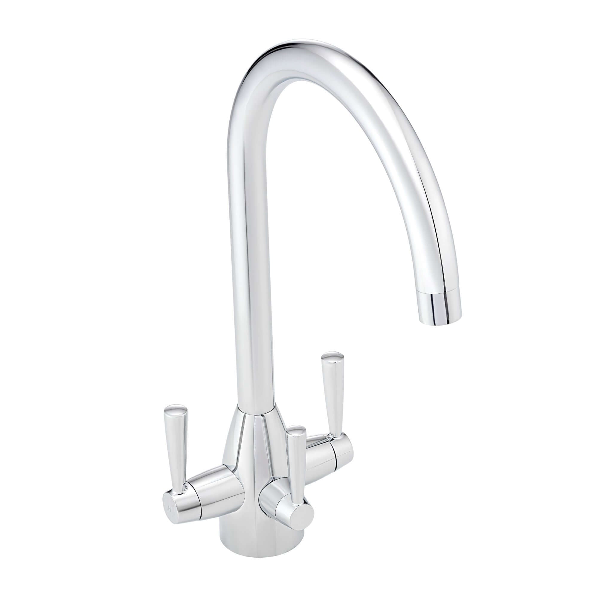 Buy Icon modern filter tap with twin levers - chrome Online UK | HOUSE OF ENKI